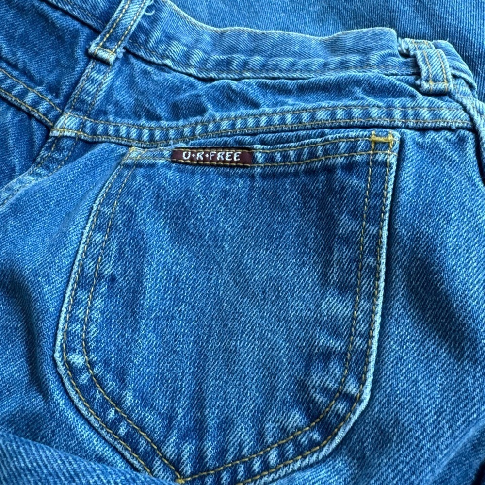 U.R Free Vintage  Blue Boyfriend Jeans - Picture 7 of 9